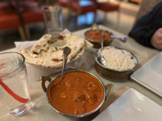 Not Your Grandmas butter chicken and Butter Naan