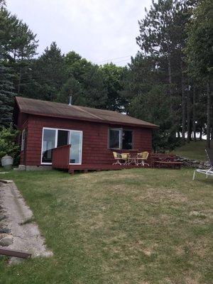 Cabin 2 from the lake shore