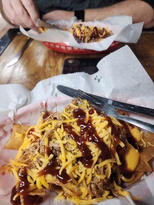 Pulled pork nachos