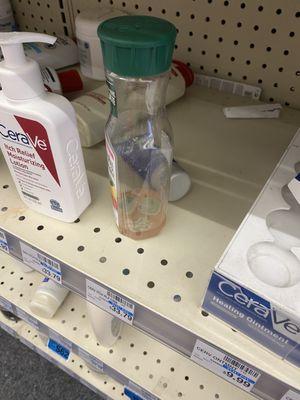 Ummmm, gross mildew or worse in a bottle that I spotted here.  Pretty disturbing .