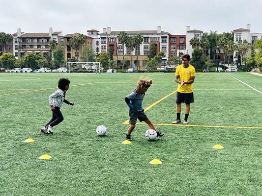 Group soccer classes available.