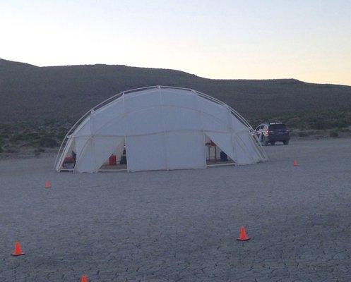 NOS out on the Playa at Black Rock Rendezvous 2017 at sunset.