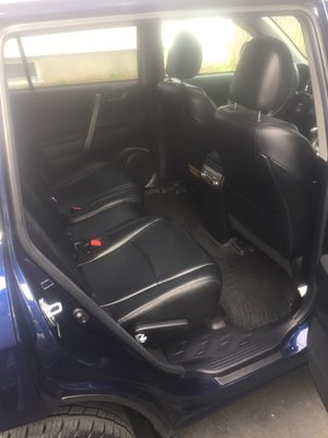 Interior shot of SUV