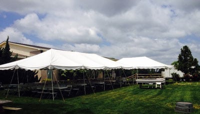 Tent rentals for all occasions. We have table and chairs available too.
  http://www.allpurposepumping.com/