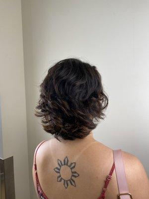 Women's shag haircut