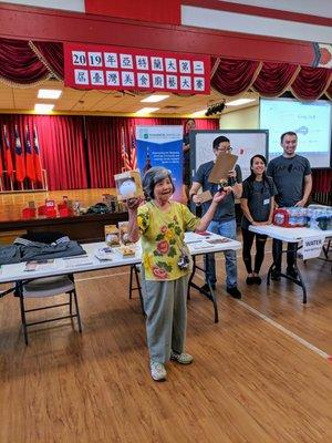 A Ma, one of the winners at the Dumpling Cook-Off presented by TAP-ATL at the Culture Center of TECO in Atlanta.