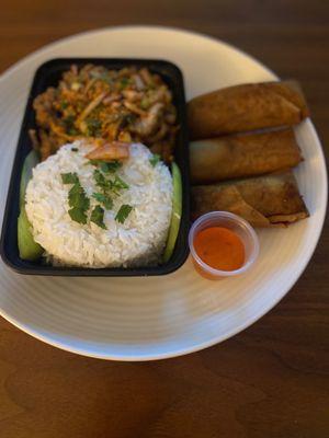 Crispy spicy chicken and chicken curry rolls. Excellent, Fresh and tasty.