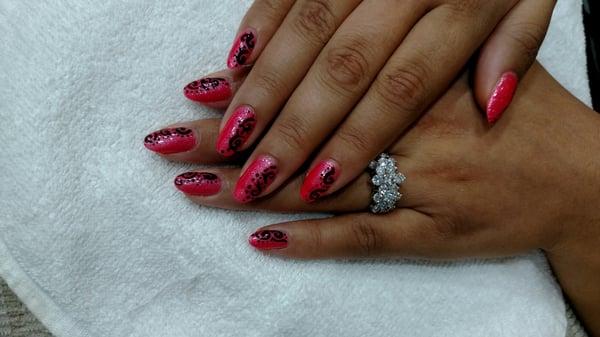 Nails by Neil, design by Mya! Forgive my extremely pregnant swollen hands!