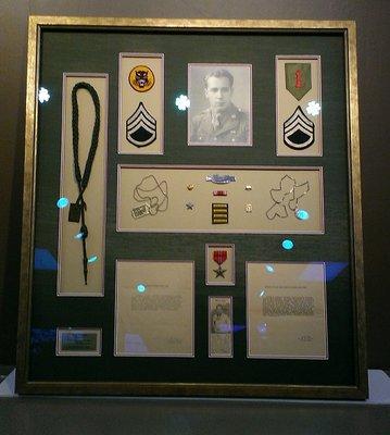 Multi Opening WWII Shadow Box with Museum Glass