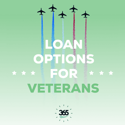 We proudly offer veterans exclusive purchase and refinance options - some with 0% down. 365-Lending.com | (833) 382-3338