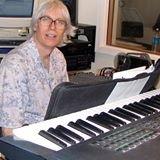 Gerry Peters at the keyboard