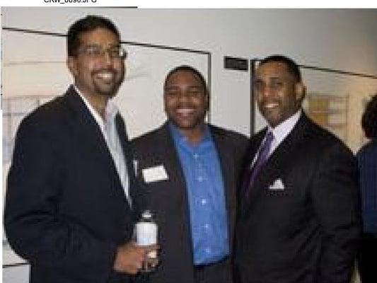 Real estate attorney Ranj Mohip, DuBois Jones, and attorney David Grissom