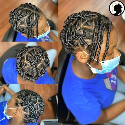 Starter Locs with Triangle Parting