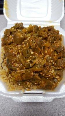 Okra over rice