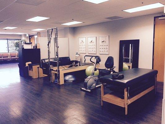 Our physical therapy and Pilates area.