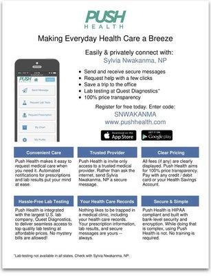 Asthma. Cold sores. ED. Cholesterol. High Blood Pressure. Prescription Refills. Quit Smoking. Sinus infection. STD Test. UTI treatment.