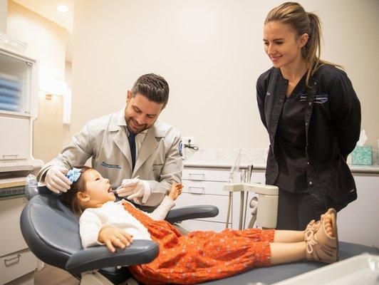 We love treating the little ones. Dr. Johnny Kuttab is a Board Certified Pediatric Dentist.