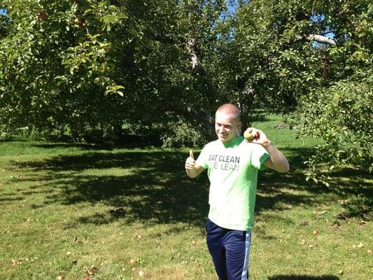 Getting apples at an orchard, pesticide free!