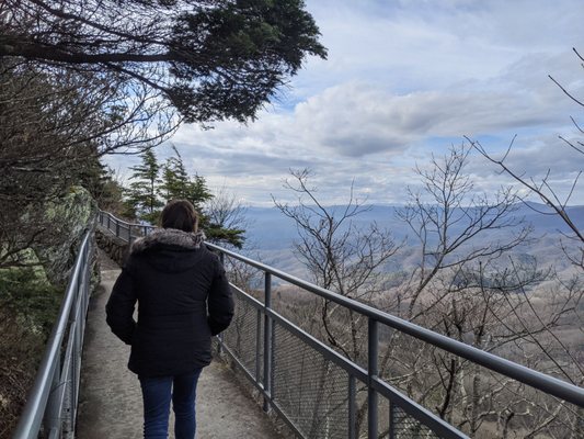 View from hiking path