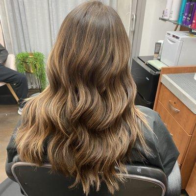 Customized balayage and cut