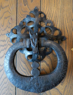 Knocker; Spain; forged metal; circa 1500