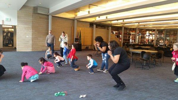 Having just as much fun as the children! Our recent visit to city hall