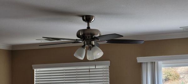 Ceiling fan install