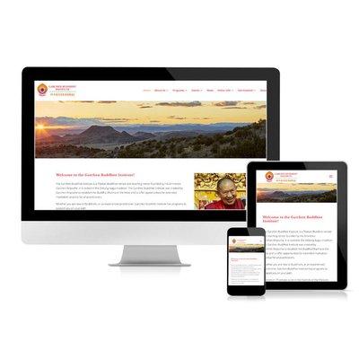 Web Design for Garchen Buddhist Institute . 2017