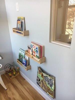 Books in children's area