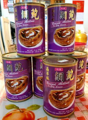 Our canned abalones haul for the upcoming holidays or whenever we feel like eating it, hehe! Each can contains eight Abalones inside.