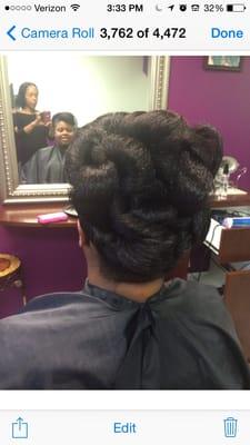 Updo natural hair by niki