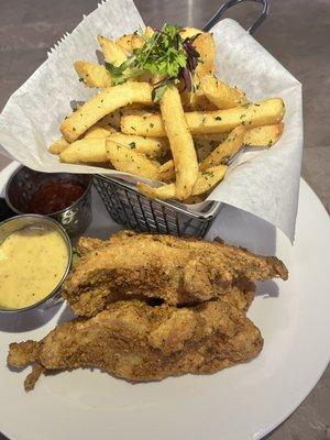 Chicken Tenders and Season Fries