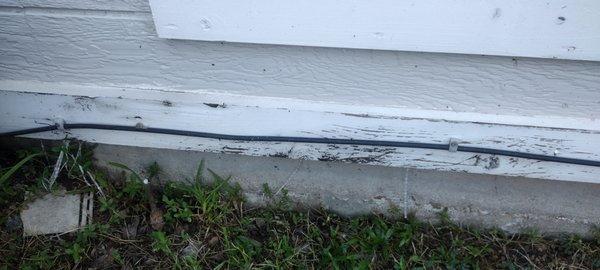 Example of the trim on my home not quite 5 years after hiring this company to fully redo my siding and trim.