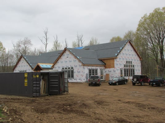 The new library under construction