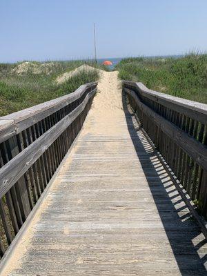 Boardwalk to beach