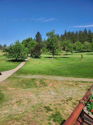 Overlooking parr of golf course