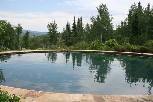 Custom round swimming pool - Private Residence - Meeker, CO