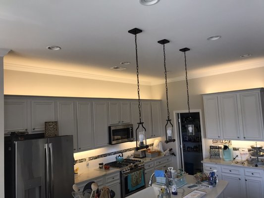 We install LED kitchen cabinet lighting on all of the grand Strand!