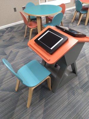 Children have access to computers in Children's section!