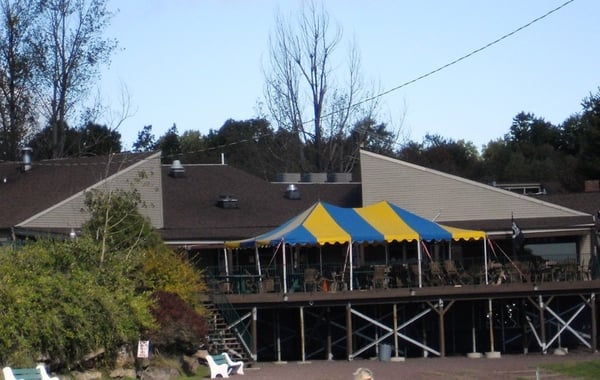 Deck on club house