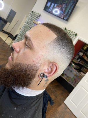 Mid skin fade