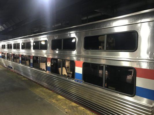 Amtrak sleeper car - used on East coast runs.