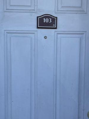 New door number