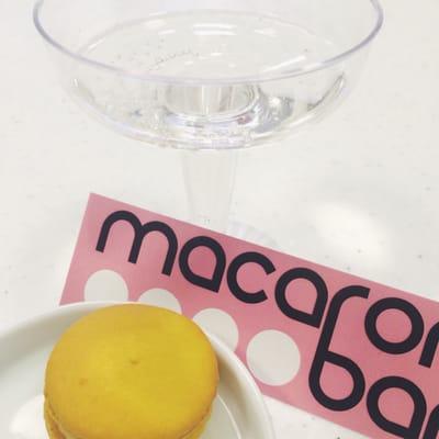 It doesn't get much better than macarons and champagne!