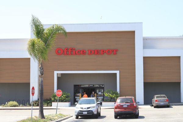 Office Depot at Poinsettia Plaza shopping center.