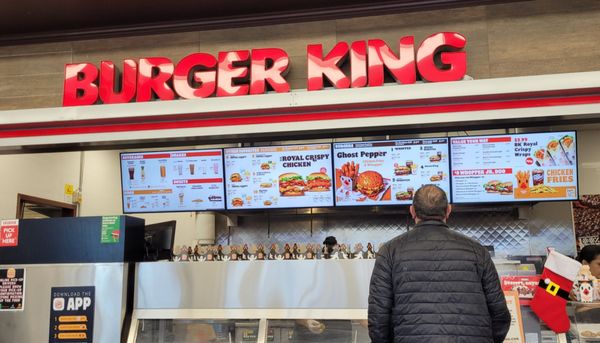 Burger King inside the market