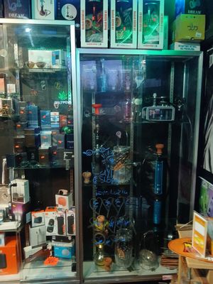 Various supplies, hookahs, etc