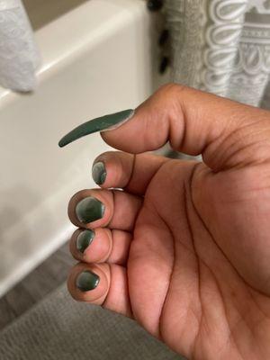 What I asked for (matte green full set)