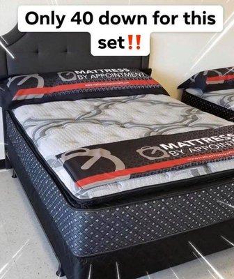 Mattress Set! $40 Down Take it Home Today.