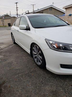 Accord washed and shined